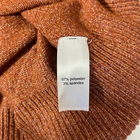 Maurices Burnt Orange Open Back Oversized Knit Tunic Sweater Xsmall Women’s - Picture 11 of 12